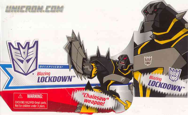 Transformers Animated Blazing Lockdown - Transformers Tech Spec & Package  Art Archive