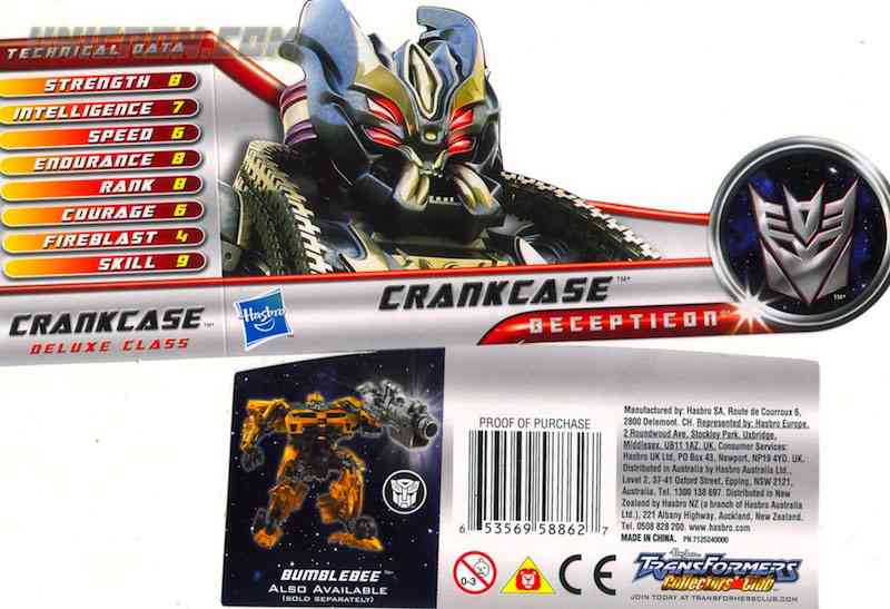 Details about   TRANSFORMERS DARK MOON CRANKCASE INSTRUCTION BOOKLET 