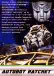 Cyberverse (2011-) - Autobot Ratchet w/ Lunar Crawler - Package art