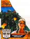 Hunt for the Decepticons - Human Alliance Shadow Blade Sideswipe with Micaela Banes - Package art