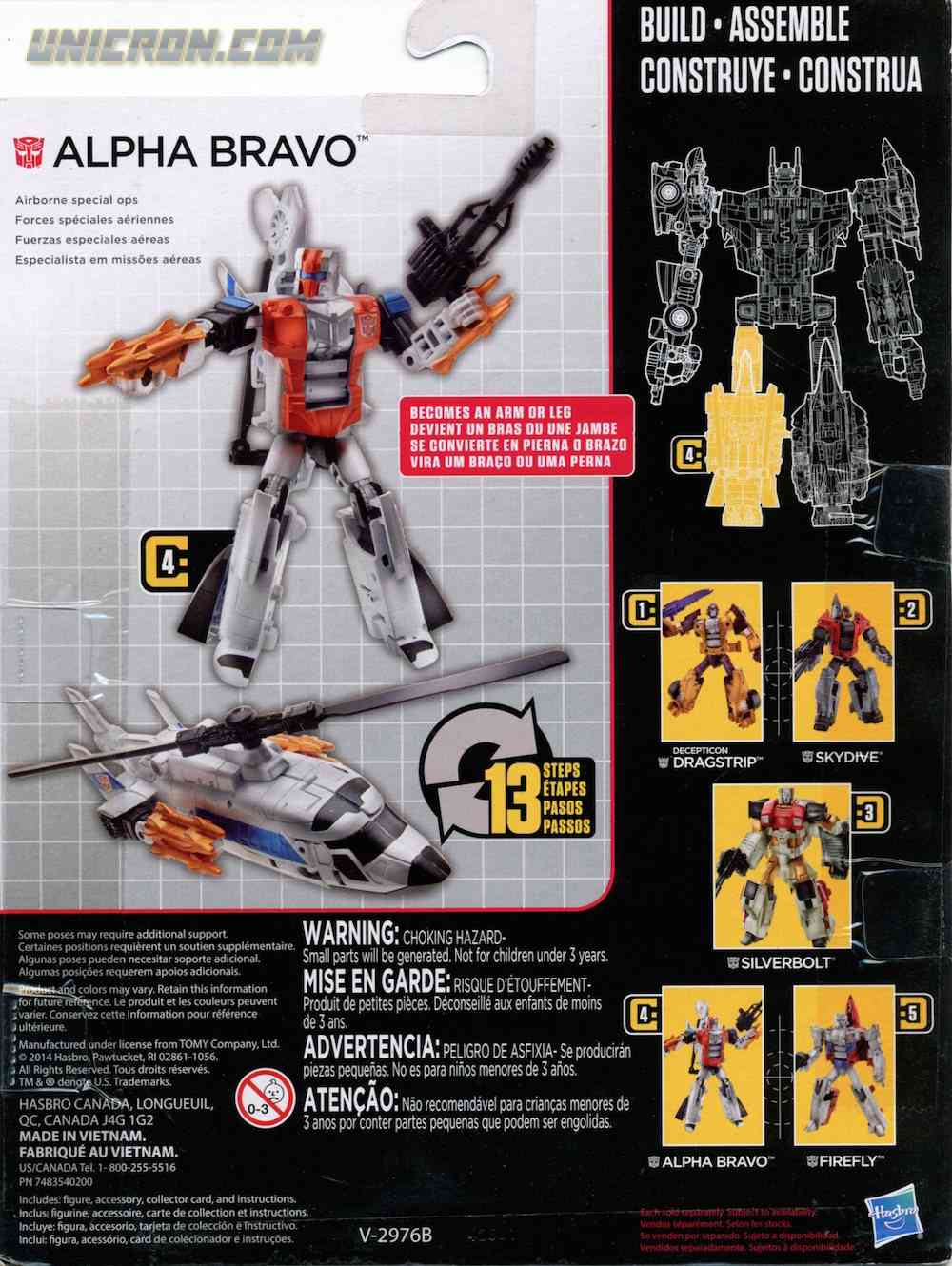 Alpha Bravo Transformer Autobot action figure toy model Helicopter 15.5cm/6.1in. 
