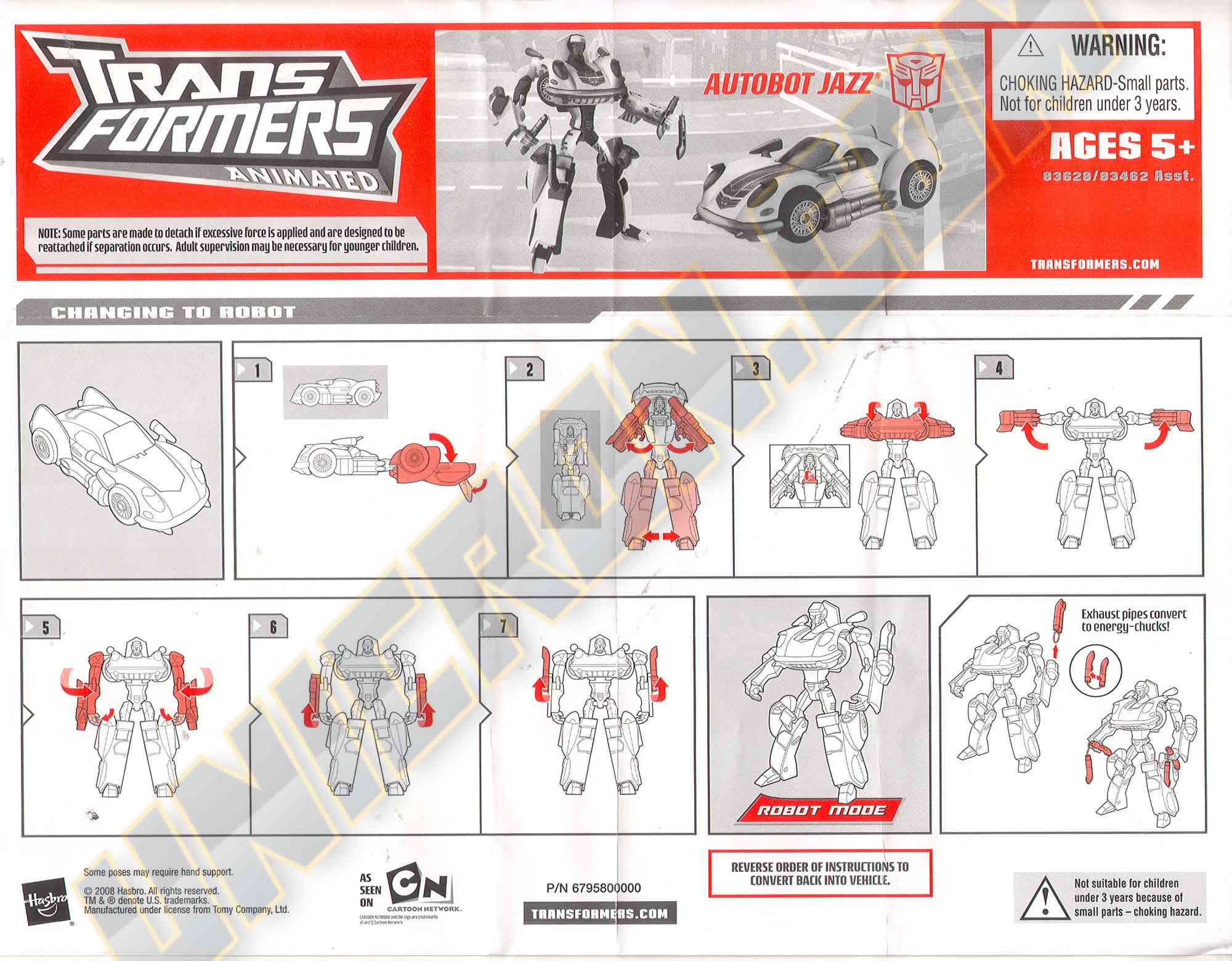 Transformers Animated Autobot Jazz - Transformers Instructions Database