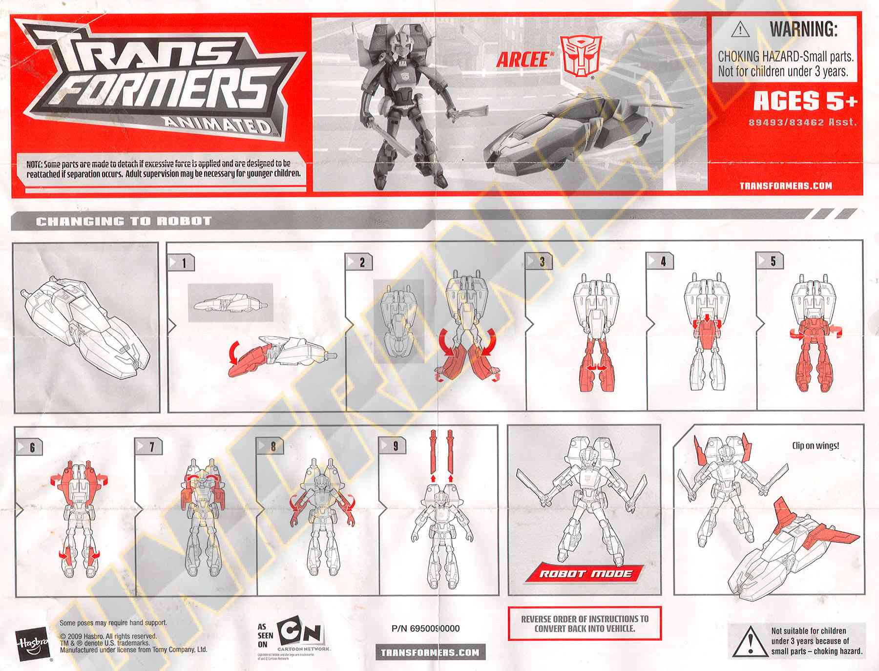 Transformers Animated Arcee (Toys R Us exclusive) - Transformers  Instructions Database
