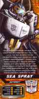 Hunt for the Decepticons - Seaspray - Package art