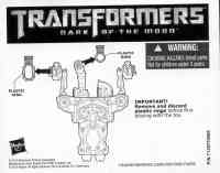 Movie DOTM - Bumblebee (Leader) - Instructions