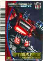 Takara - United - UN-01 Optimus Prime Cybertron Mode - Package art
