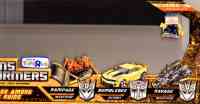 Hunt for the Decepticons - Rampage Among the Ruins - Rampage, Bumblebee, Ravage (TRU Exclusive) - Package art