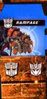 Hunt for the Decepticons - Rampage Among the Ruins - Rampage, Bumblebee, Ravage (TRU Exclusive) - Package art