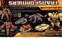 Hunt for the Decepticons - Rampage Among the Ruins - Rampage, Bumblebee, Ravage (TRU Exclusive) - Package art