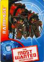 Hunt for the Decepticons - Rampage Among the Ruins - Rampage, Bumblebee, Ravage (TRU Exclusive) - Package art