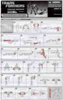 Hunt for the Decepticons - Sidearm Sideswipe - Instructions