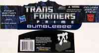 TF Prime - Bumblebee  (First Edition) - Package art