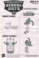 Rescue Bots - Optimus Prime - Instructions