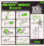 Beast Wars 10th - Cheetor, w/ "Equal Measures" DVD & Transmutate upper torso - Instructions