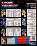 G1 - Micromaster Combiner Metro Squad (Power Run & Strikedown, Oiler & Slide, Roadburner & Wheel Blaze) - Package art