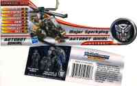 Movie DOTM - Autobot Whirl with Major Sparkplug - Package art