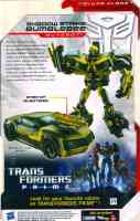 TF Prime - Shadow Strike Bumblebee - Package art