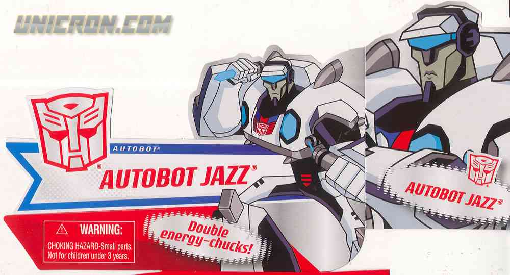 Transformers Animated Autobot Jazz - Transformers Tech Spec & Package Art  Archive