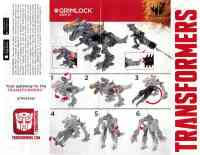 Platinum Edition - Dinobots Unleashed 5-Pack (Slog, Grimlock, Scorn, Slug, Strafe) - Instructions