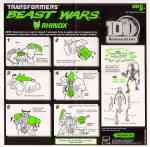Beast Wars 10th - Rhinox w/ "The Spark" DVD & Transmutate rt leg/abdomen - Instructions
