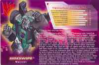 Timelines - Shattered Glass Blurr, Sideswipe w/ Whisper and Rampage - Package art