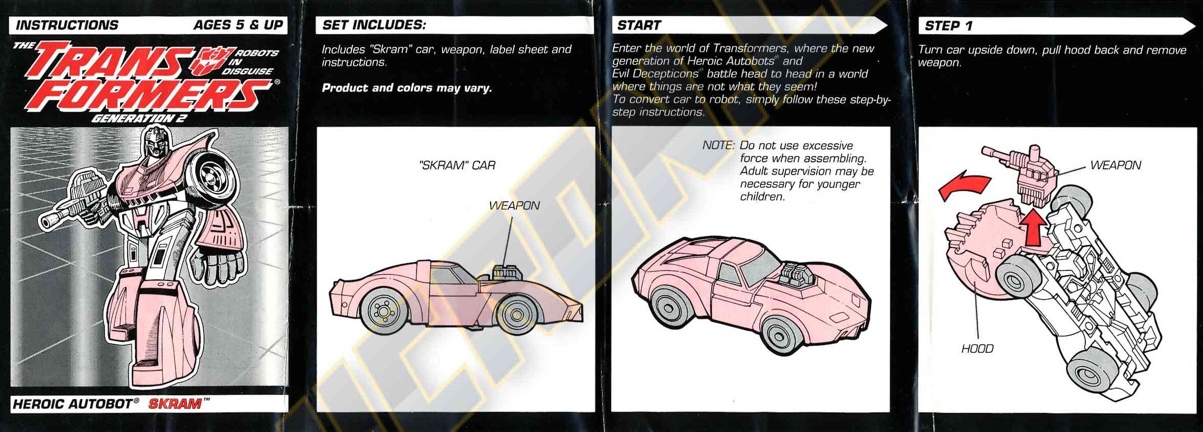 Transformers Generation 2 Skram - Transformers Instructions Database