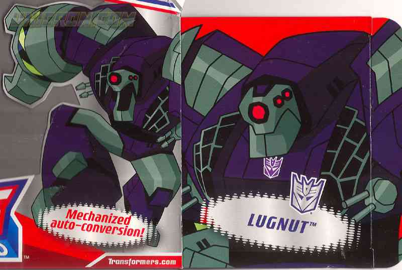 Transformers Animated Lugnut - Transformers Tech Spec & Package Art Archive